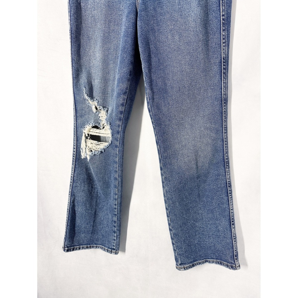 Good American Good Curve Straight Distressed Leg Jeans Women's Size 8/29 - Picture 5 of 15